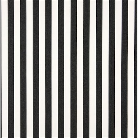 Designer Fabrics Designer Fabrics B489 54 in. Wide Black; Striped Indoor & Outdoor Marine Scotchgard Upholstery Fabric B489